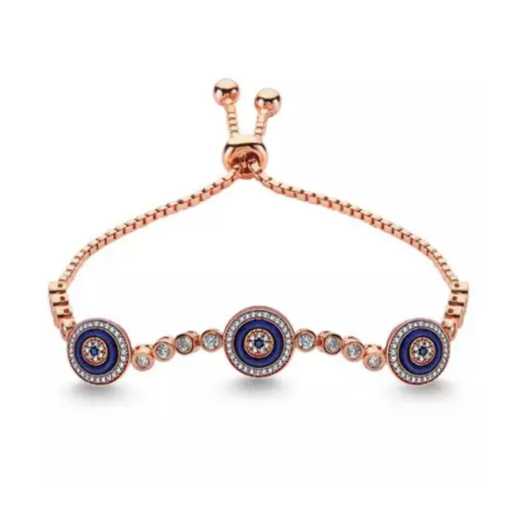 Three Eye Zirconia Bracelet